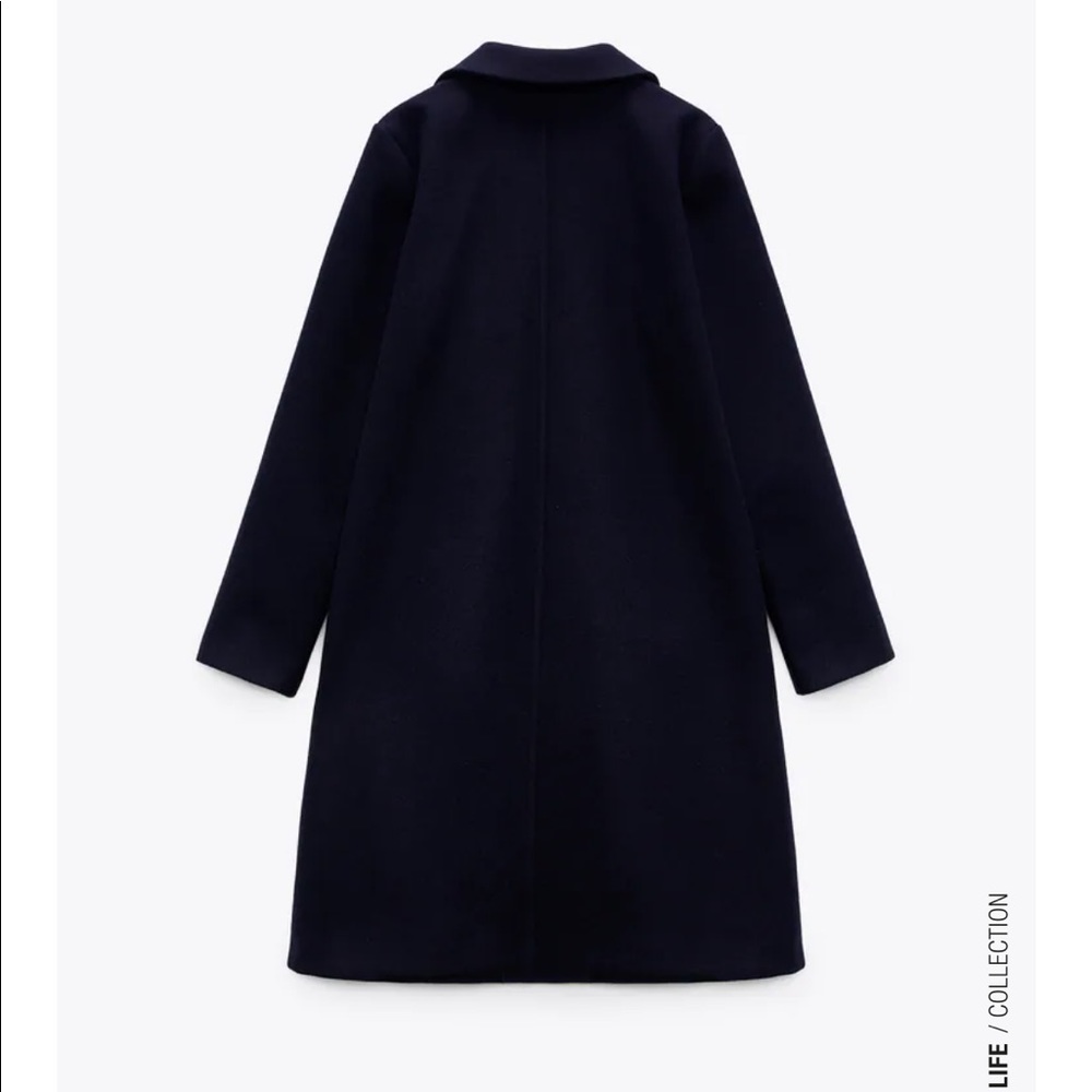 Brand new! Zara Navy Lapel Coat